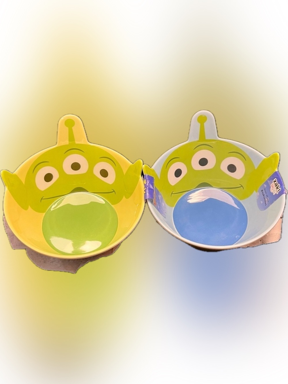Zak! Toy Story Alien Bowls Set of 2 Disney Pixar NWT Little Green Men Sculpted